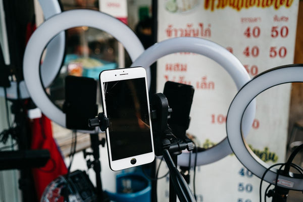 Selfie Ring Light with Phone Tripod (sample photo — replace with your own product photography)